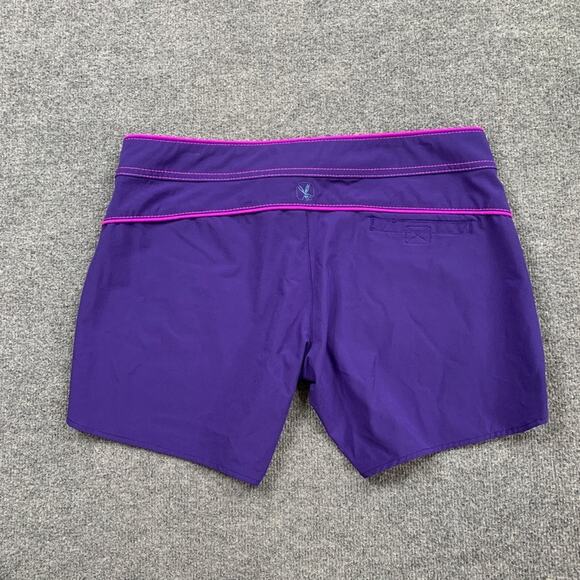 Carve Designs Board Shorts Womens 10 Purple Geranium Drawstring Quick Dry Swim - Picture 8 of 11